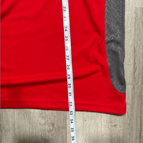 Majestic Red and Gray Men's Polo Shirt - Picture 4 of 8